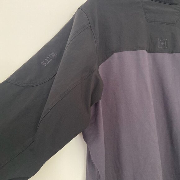 5.11 Tactical Mens 1/4 Zip Up Pullover Shirt Jacket Size Large Pocket Gorpcore - Picture 12 of 13